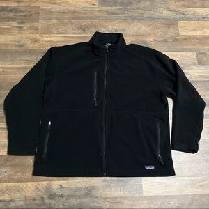 Patagonia Sweater Men's Black Full-Zip Jacket XXL 2XL